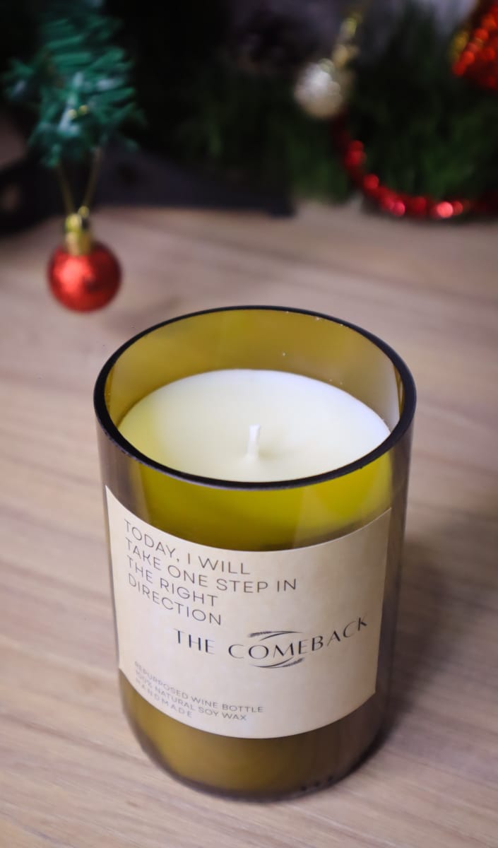 Wine Bottle Candle