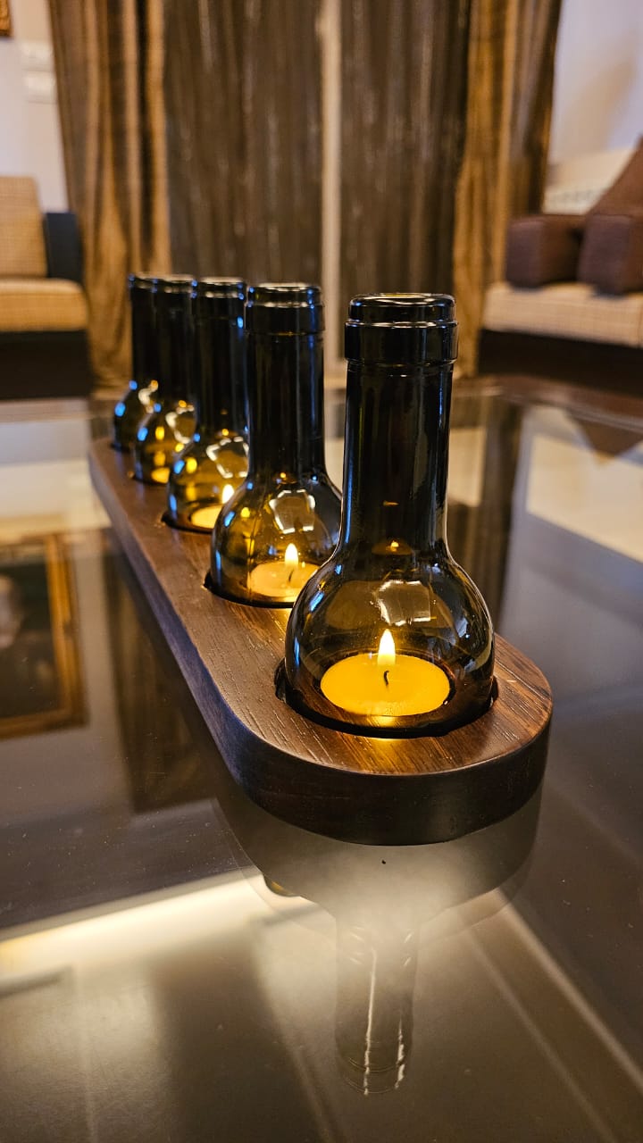 Tealight Holder - 5 Candles with Engraving