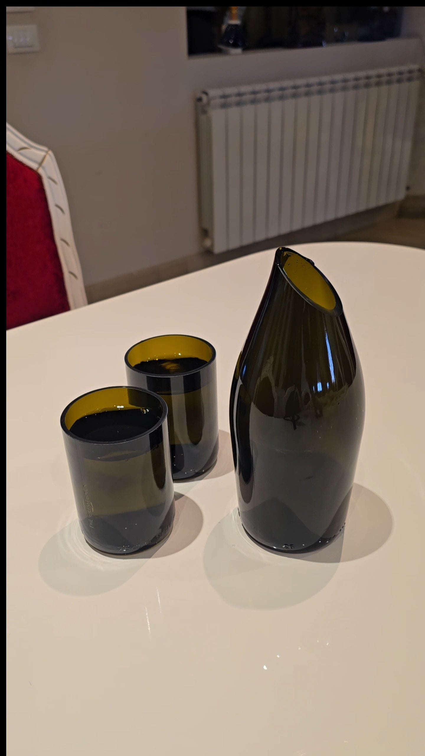 Prosecco Set (Carafe + 2 Glasses + Coasters)