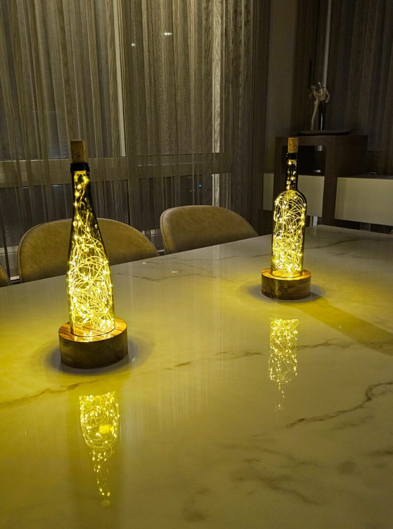 Wine bottle lamp - Image 2